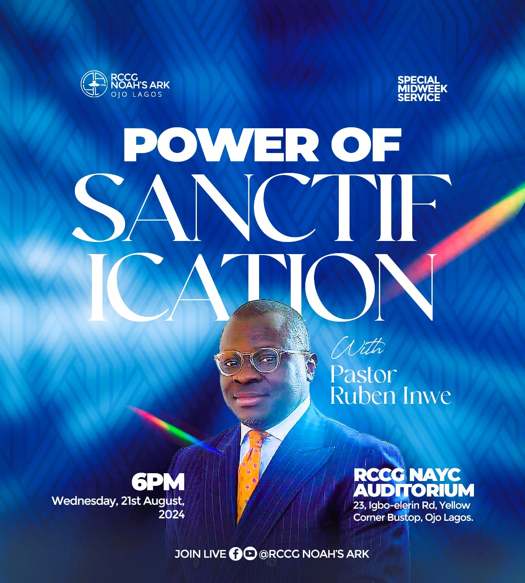 MDWKS21082024 POWER OF SANCTIFICATION AND PRAYER PART 2 {MID WEEK SERVICE}