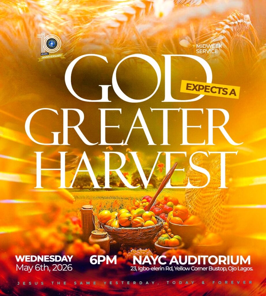 MDWKS06052026 GOD EXPECTS A GREATER HARVEST